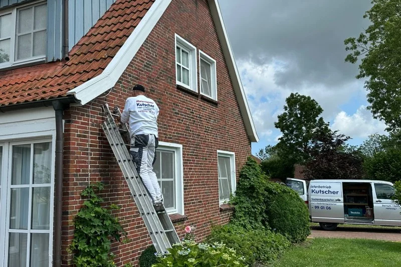 Fassadenarbeit